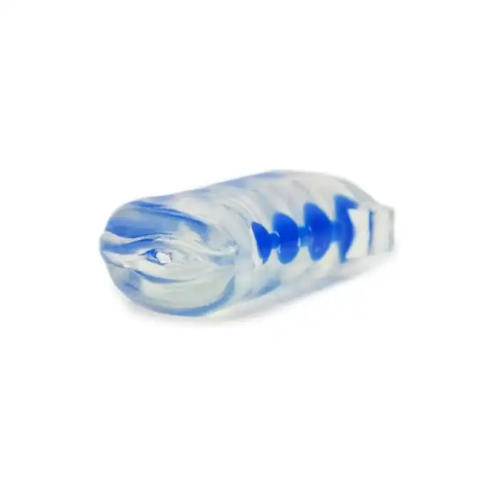 Стимулирующий мастурбатор с бусинками CyberSkin Double Pleasure Comfort Grip Stroker - CyberSkin. Фотография 3.