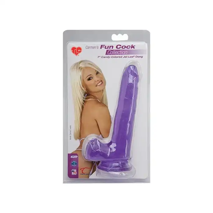 Гелевый фаллоимитатор на присоске TLC Carmen’s Fun Cock - 17,5 см - TLC. Фотография 2.