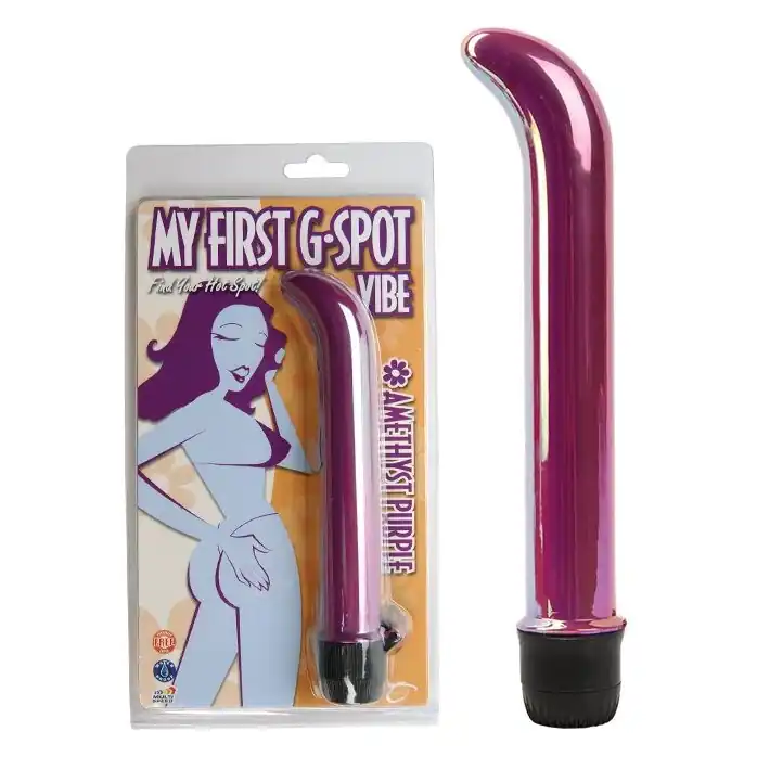 Фиолетовый вибратор для точки G My First G-Spot Vibe - 19 см - My First