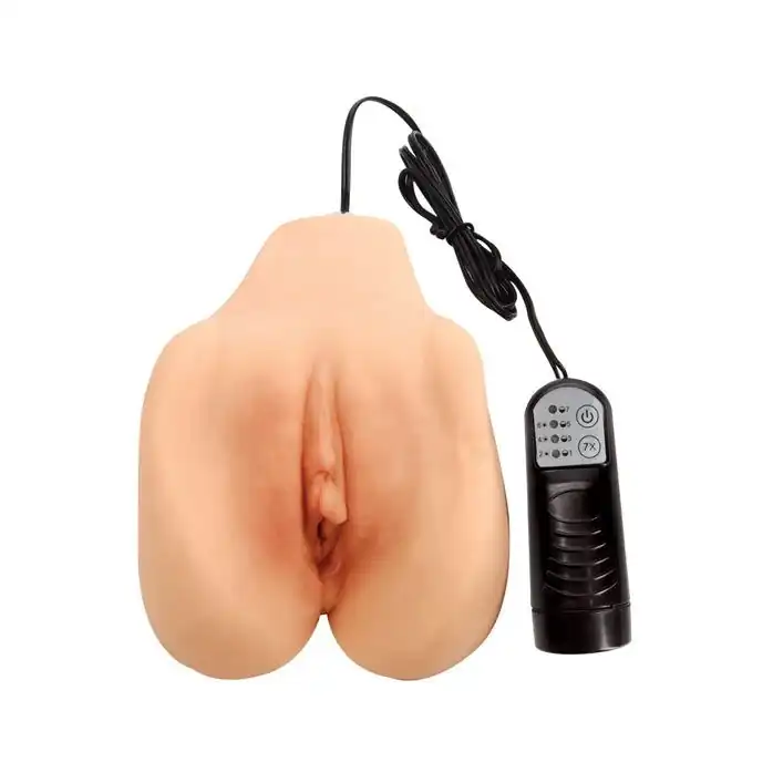 Реалистичная вагина с вибрацией Carmen Luvana’s Vibrating CyberSkin Pussy - Wildfire Celebrity Series