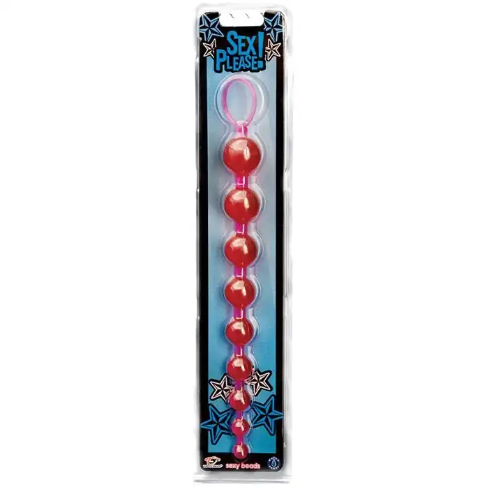 Розовые анальные бусы Sex Please! Sexy Beads - 25 см - Sex Please!. Фотография 2.