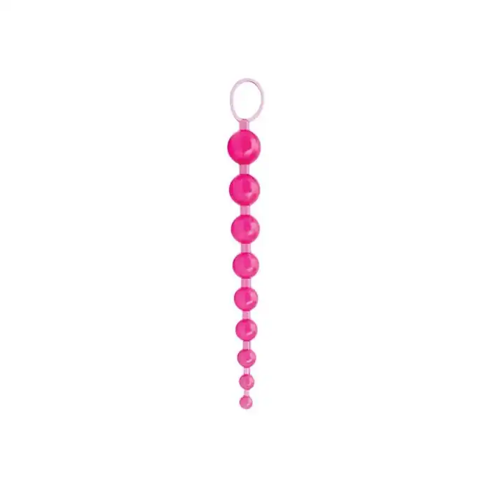 Розовые анальные бусы Sex Please! Sexy Beads - 25 см - Sex Please!