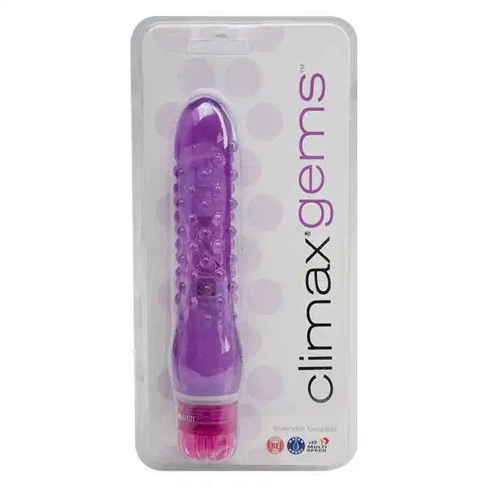 Вибратор с пупырышками Climax Gems - 16 см - Climax. Фотография 2.