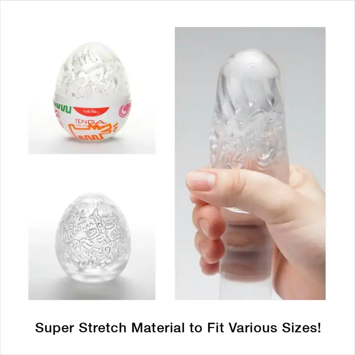 Мастурбатор-яйцо Keith Haring EGG PARTY - Keith Haring Collaboration. Фотография 3.