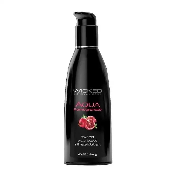 Лубрикант с ароматом граната Wicked Aqua Pomegranate - 60 мл
