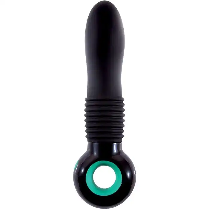 Чёрный вибратор с подсветкой Envie Smooth - 18 см - Silicone Vibe Massagers
