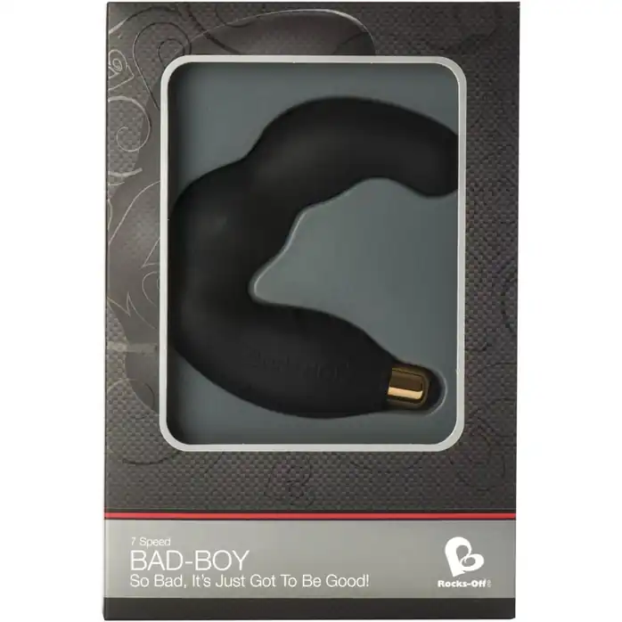 Чёрный массажер простаты Bad-Boy. Фотография 4.
