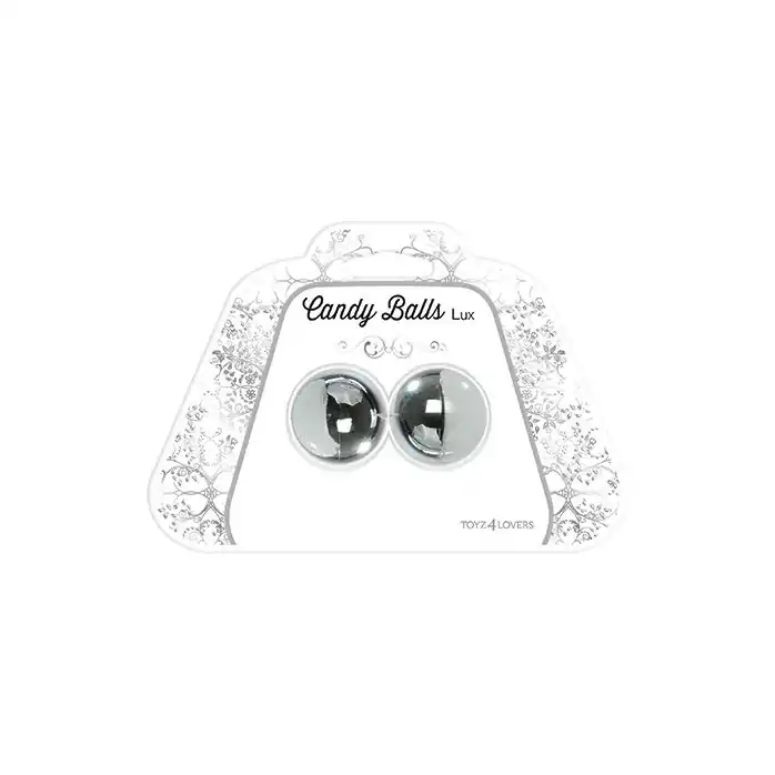 Серебристые вагинальные шарики CANDY BALLS LUX - Candy Balls. Фотография 2.