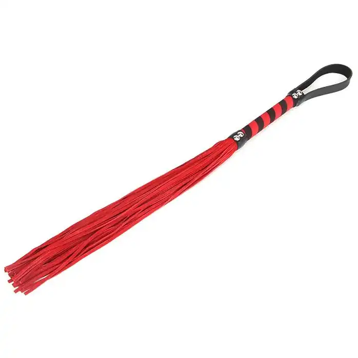 Мягкая плеть c красными шнурами Devil Lash - 58 см