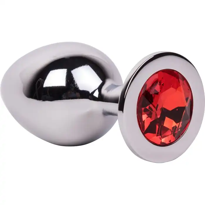Большой плаг из стали с красным кристаллом Red Flame - 9,5 см. Фотография 2.