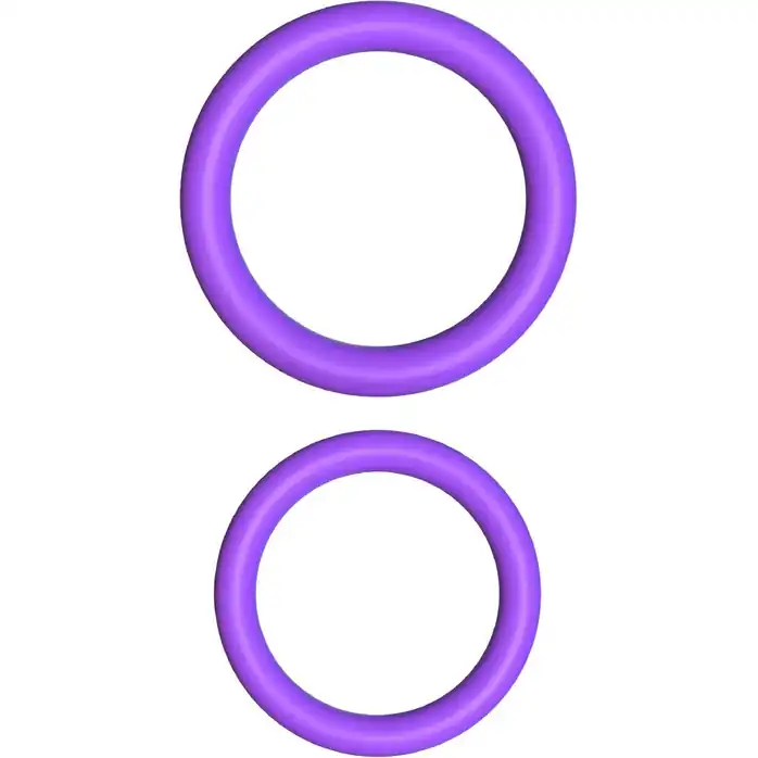 Набор из двух фиолетовых эрекцонных колец Max Width Silicone Rings - Fantasy C-Ringz. Фотография 4.