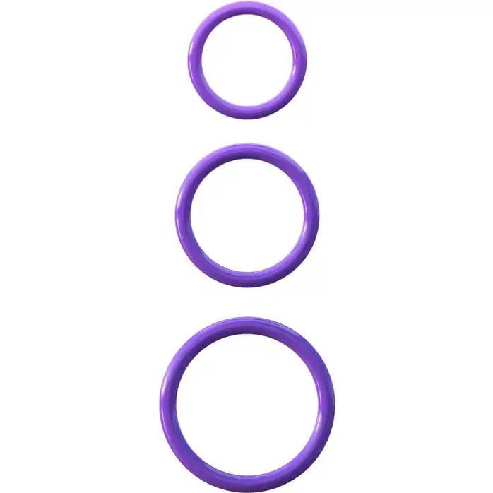 Набор из трех эрекционных колец Silicone 3-Ring Stamina Set - Fantasy C-Ringz