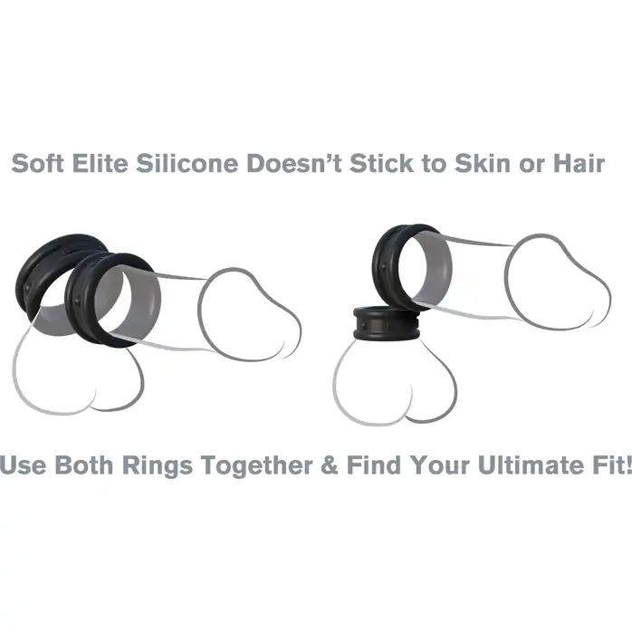 Набор из двух эрекционных колец Max-Width Silicone Rings - Fantasy C-Ringz. Фотография 3.