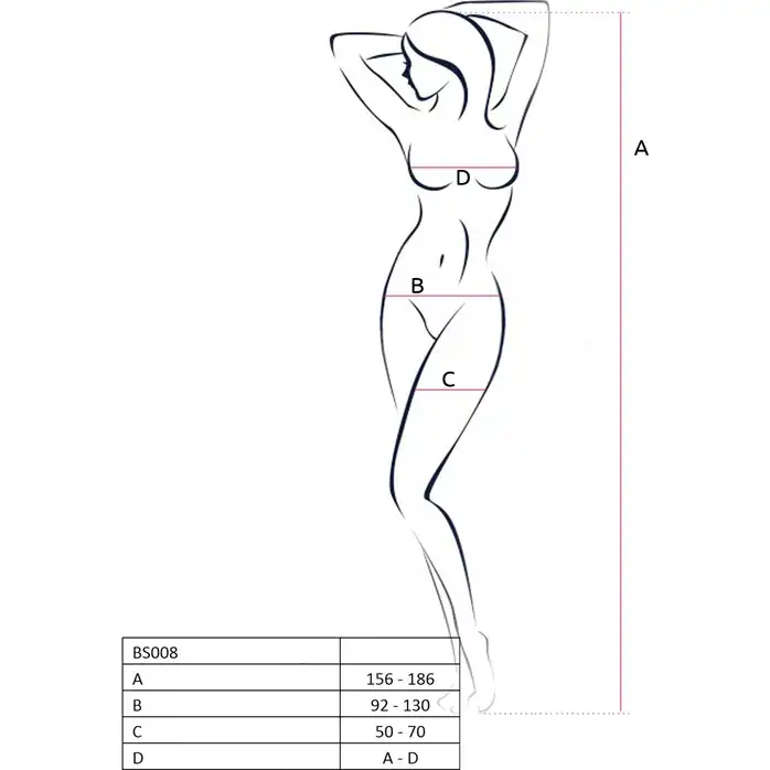 Нежный комбинезон с открытыми бёдрами и узором в виде бантиков - Erotic Line. Фотография 3.