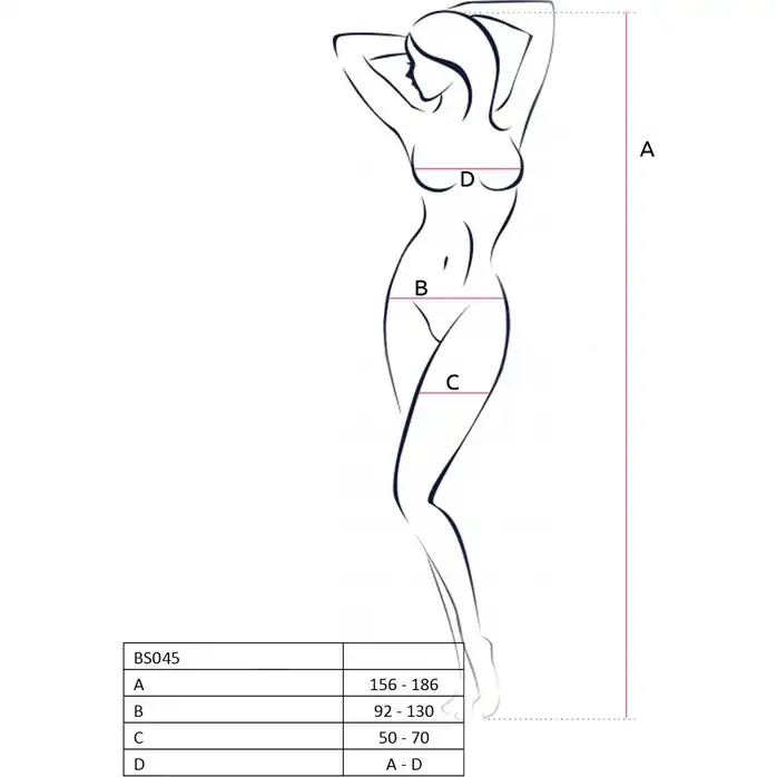Комбинезон с узором, имитирующим боди и чулочки - Erotic Line. Фотография 3.