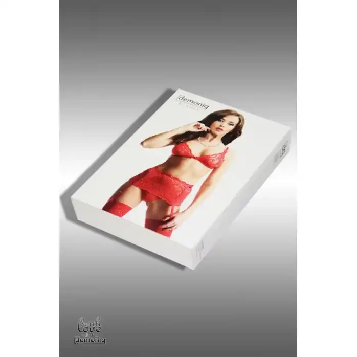 Кружевной комплект с высоким поясом Blanka - With Love collection. Фотография 11.