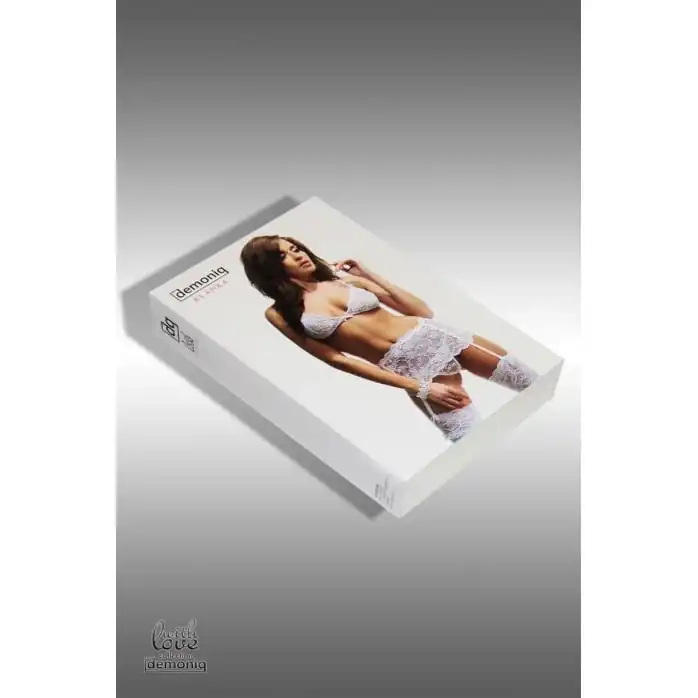 Кружевной комплект с высоким поясом Blanka - With Love collection. Фотография 12.