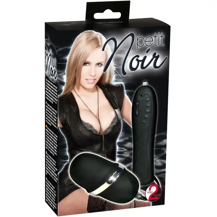Чёрное виброяйцо с выносным пультом Petit Noir Vibrating Bullet - You2Toys. Фотография 2.