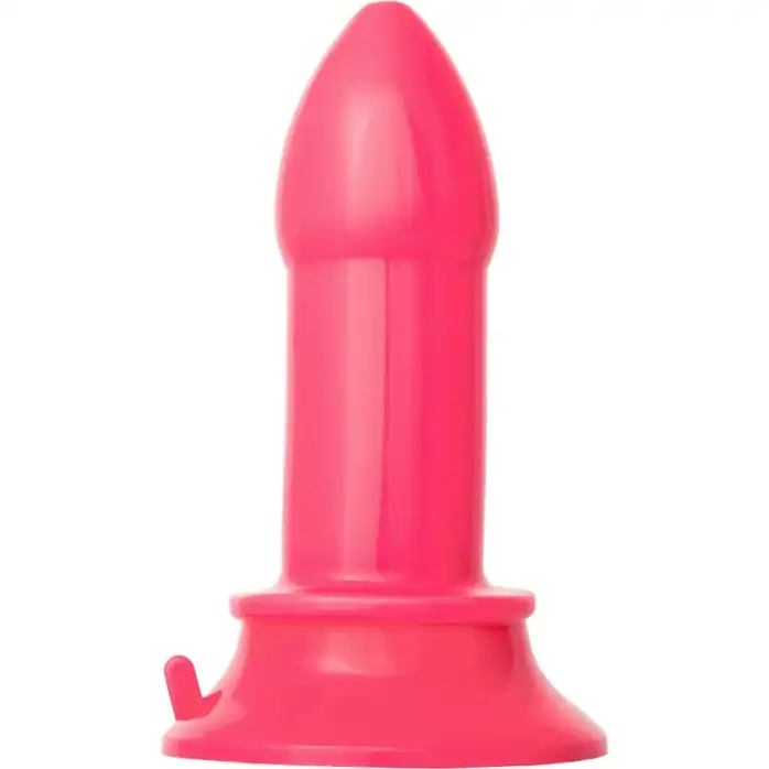 Розовая анальная втулка на присоске POPO Pleasure - 13 см