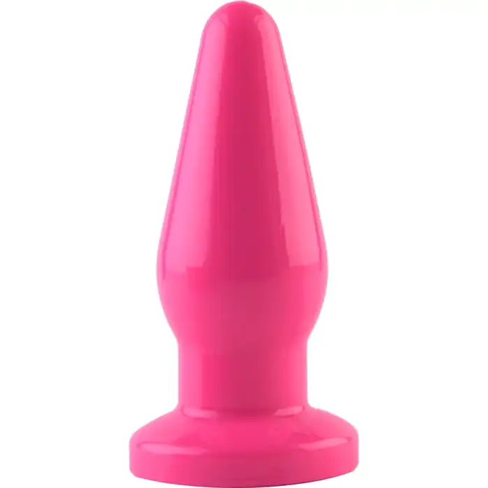Розовая анальная втулка из эластомера POPO Pleasure - 13,6 см