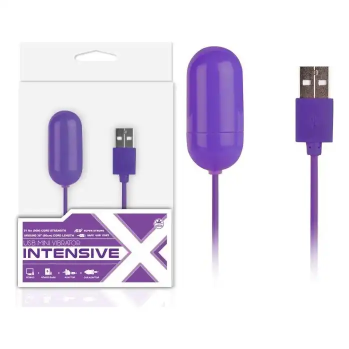 Большео фиолетовое виброяйцо, работающее от USB