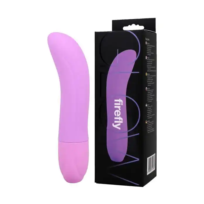 Фиолетовый вибромассажер для стимуляции G-spot - 13 см