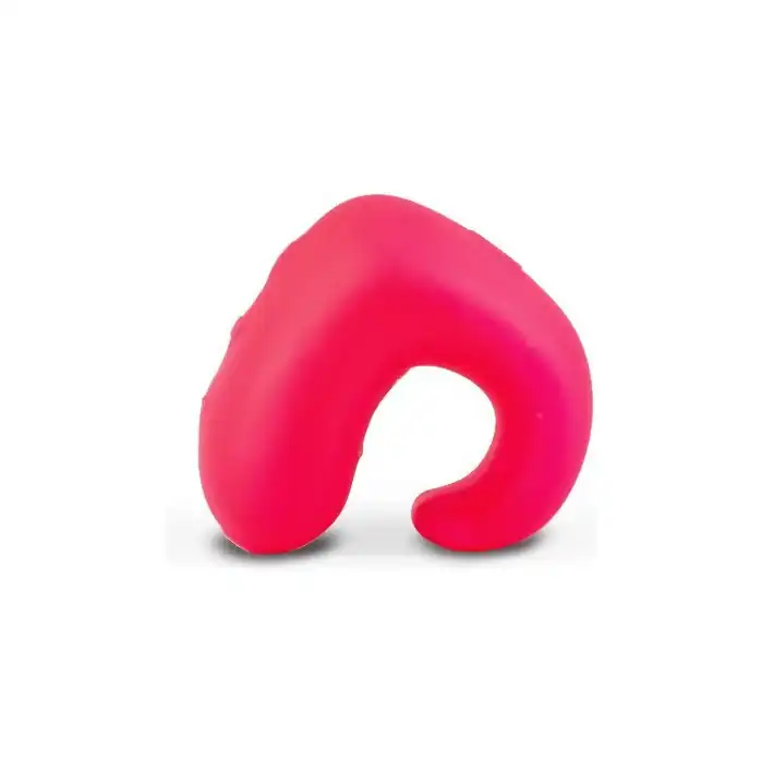 Розовый мини-вибратор на палец Fun Toys Gring