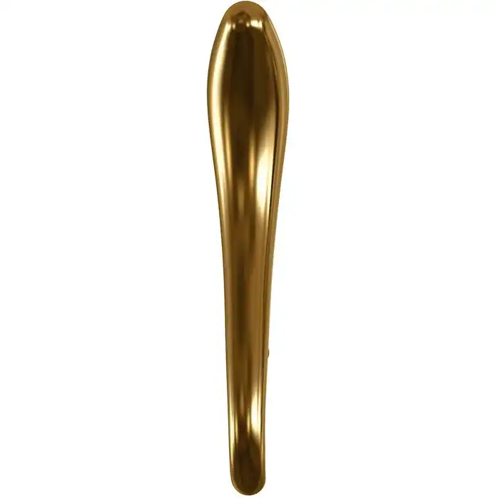 Золотистый стимулятор G-spot из стекла - 18 см - Icicles Gold Edition. Фотография 3.