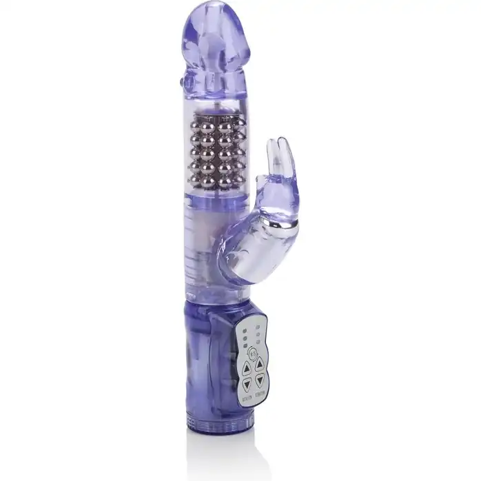 Фиолетовый вибромассажер Waterproof Jack Rabbit - 22 см - Jack Rabbits