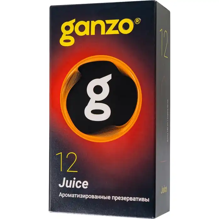 Ароматизированные презервативы Ganzo Juice - 12 шт