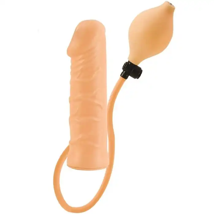 Телесный анальный расширитель Inflatable Stud - 17 см - Anal Toys