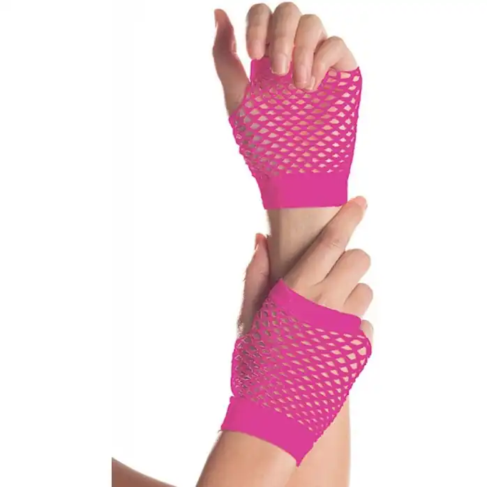 Короткие перчатки Fishnet Gloves. Фотография 2.