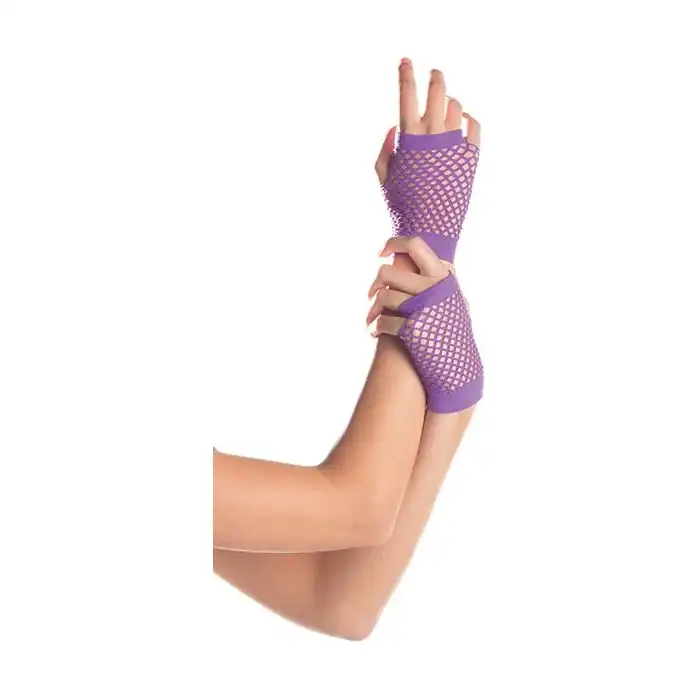 Короткие перчатки Fishnet Gloves. Фотография 6.
