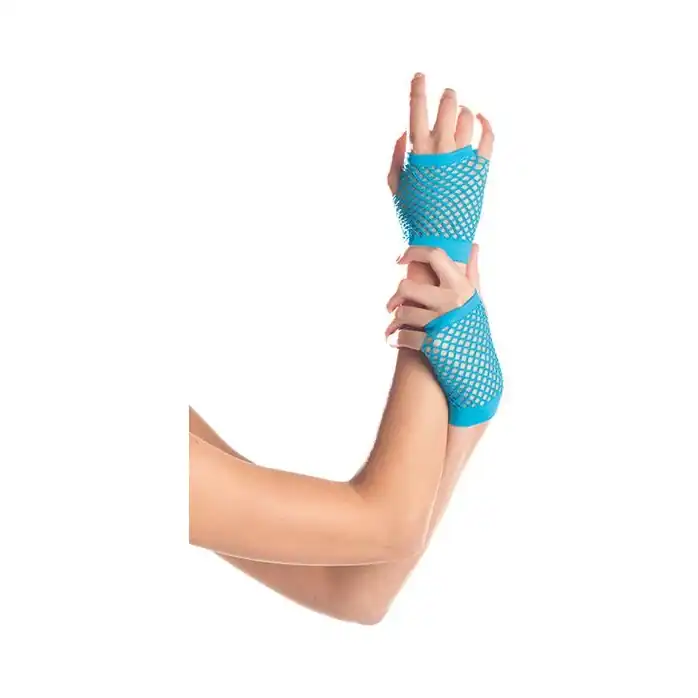 Короткие перчатки Fishnet Gloves. Фотография 7.