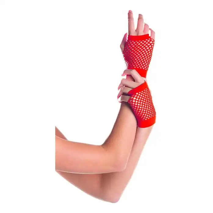 Короткие перчатки Fishnet Gloves