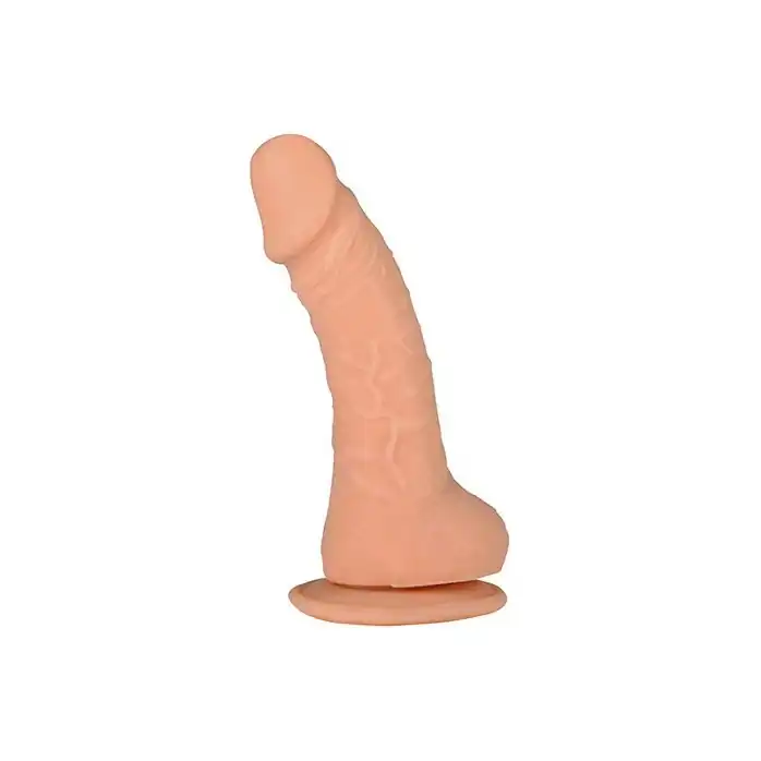 Телесный фаллоимитатор на присоске XSKIN 6 TPR DONG FLESH - 15 см - X-Skin
