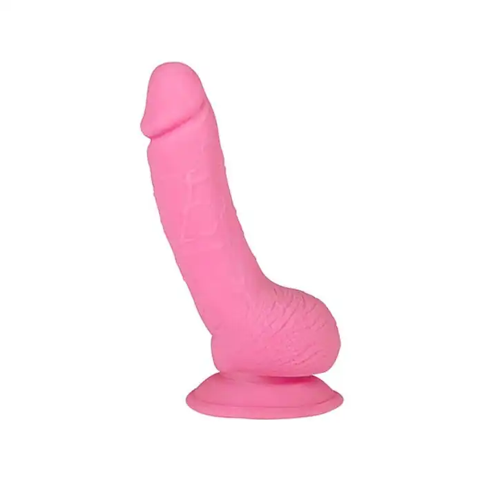 Розовый фаллоимитатор XSKIN 6 TPR DONG PINK - 15 см - X-Skin