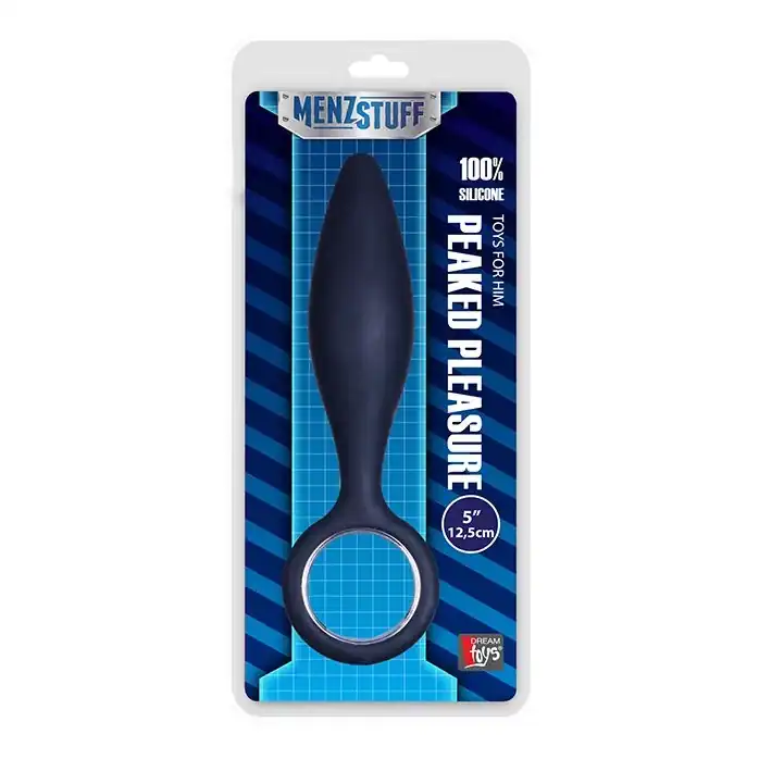 Чёрная анальная втулка MENZSTUFF PEAKED PLEASURE - 12,5 см - MenzStuff. Фотография 2.