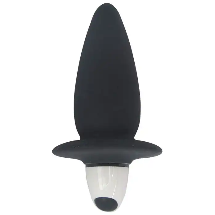 Чёрная силиконовая вибровтулка PLAY CANDI CORN POP BLACK - 8 см - Play Candi