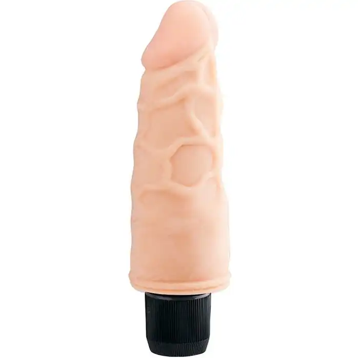 Реалистичный вибратор с венками REALSTUFF 5INCH VIBRATOR - 13 см - RealStuff