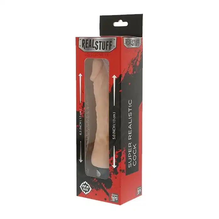 Реалистичный мультискоростной вибромассажёр REALSTUFF 5INCH VIBRATOR - 16 см - RealStuff. Фотография 2.