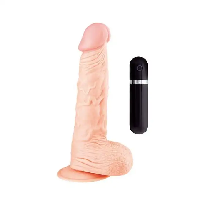 Телесный вибромассажёр BIGSTUFF 9INCH FLESH - 23 см - BigStuff