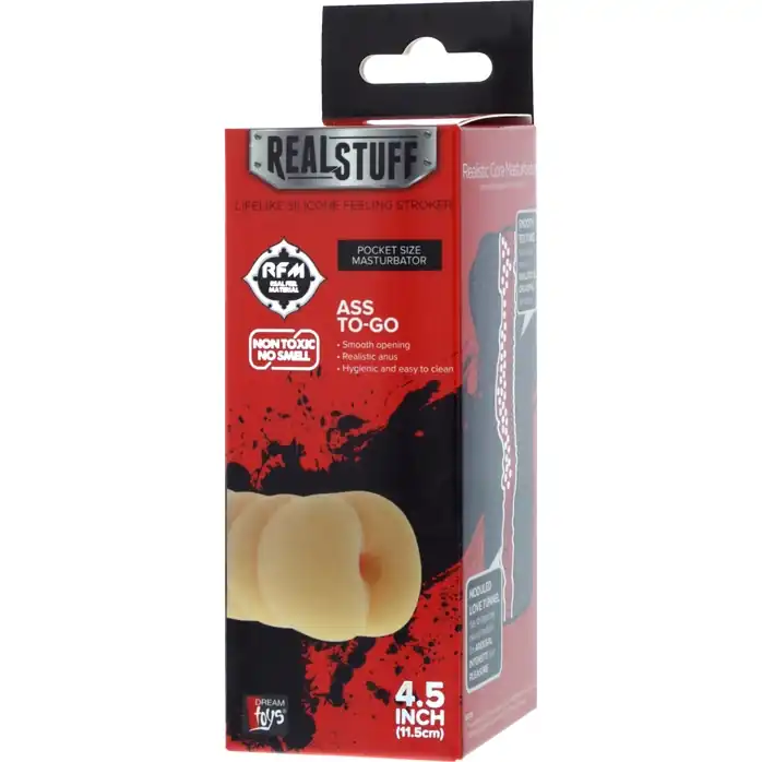 Телесный мастурбатор-анус REALSTUFF ASS TO-GO - RealStuff. Фотография 2.