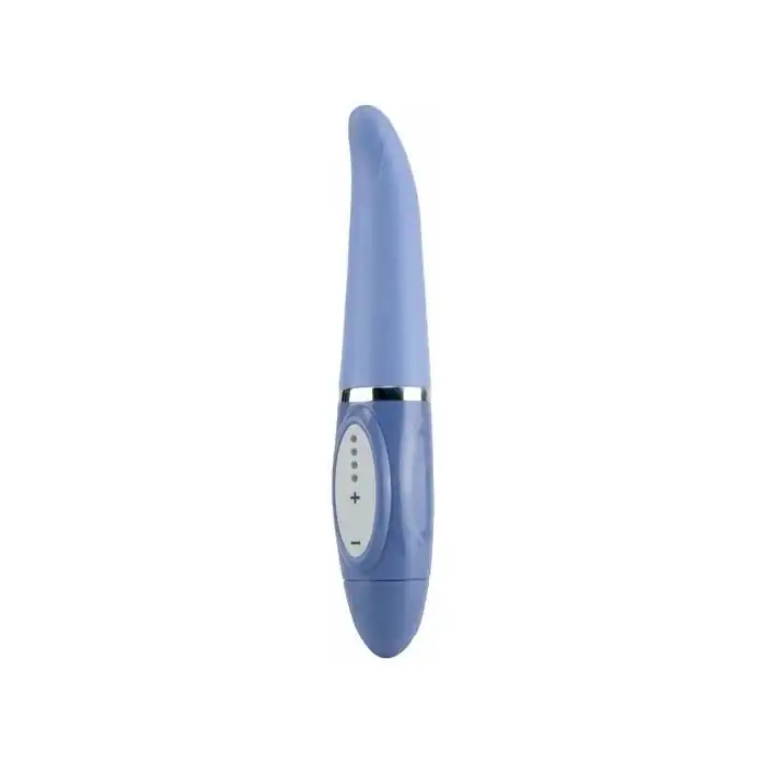 Фиолетовый вибромассажёр Touch Sensor Silk Tip - 20 см. Фотография 2.