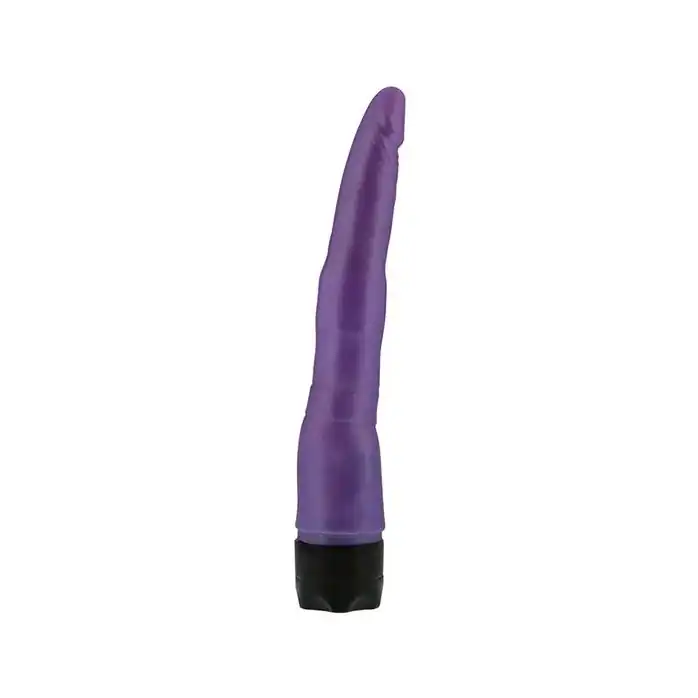 Тонкий длинный фиолетовый вибратор PEARL SHINE 9 VIBRATOR - 22,8 см - Pearl Shine