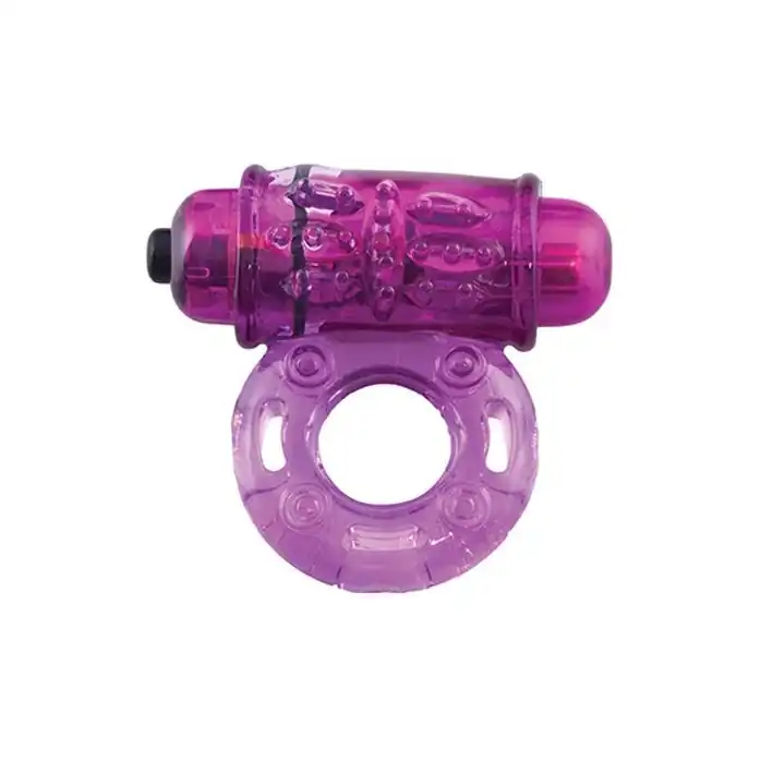 Фиолетовое эрекционное виброкольцо OWOW PURPLE