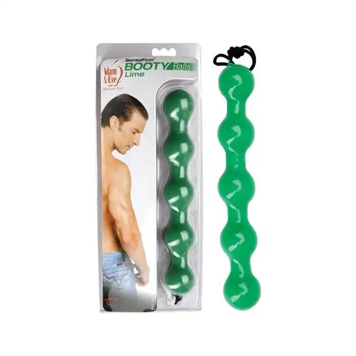 Зелёная анальная цепочка Booty Lime - 24,5 см - Adam   Eve. Фотография 2.