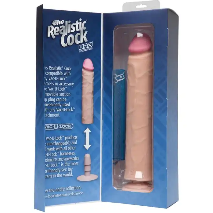 Большой реалистичный фаллоимитатор без мошонки - 31 см - The Realistic Cock. Фотография 2.