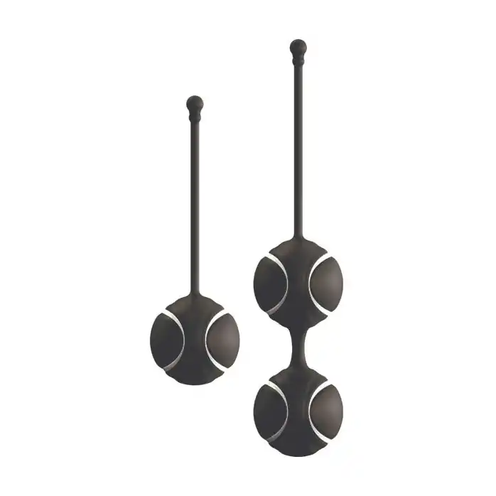 Набор черных вагинальных шариков O-balls Set