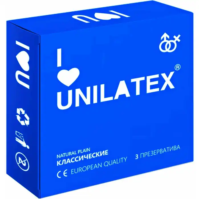 Классические презервативы Unilatex Natural Plain - 3 шт
